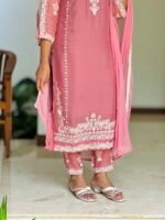 Pink Organza Salwar - Image 5