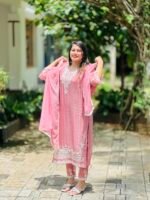 Pink Organza Salwar - Image 6