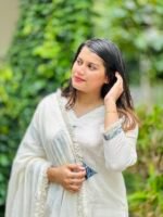 White Blossom Salwar (Side Open) - Image 3