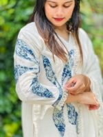 White Blossom Salwar (Side Open) - Image 2