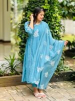 Lighty Blue Flyer Salwar