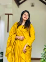 Golden Leaf Salwar (Side Open)