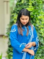 Shining Blue Salwar - Image 2