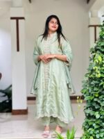 Silver Green Sharvani Type Salwar