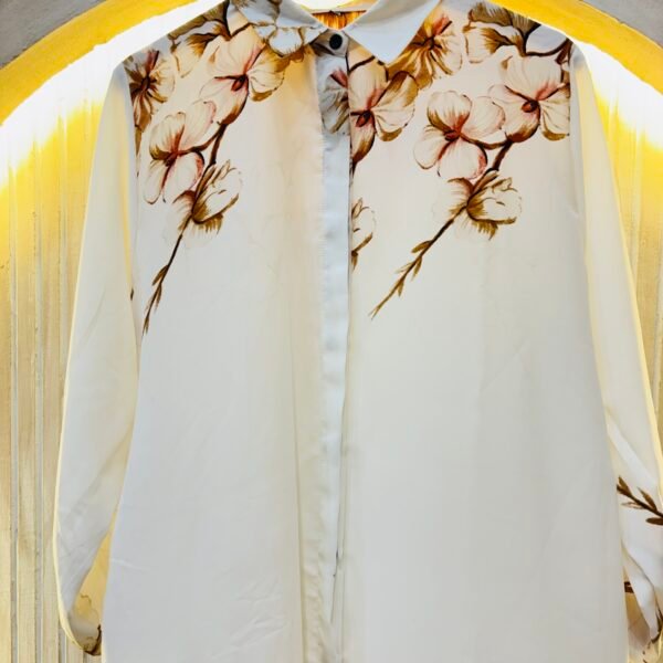 Long Gown with Floral Print (imported fabrics)